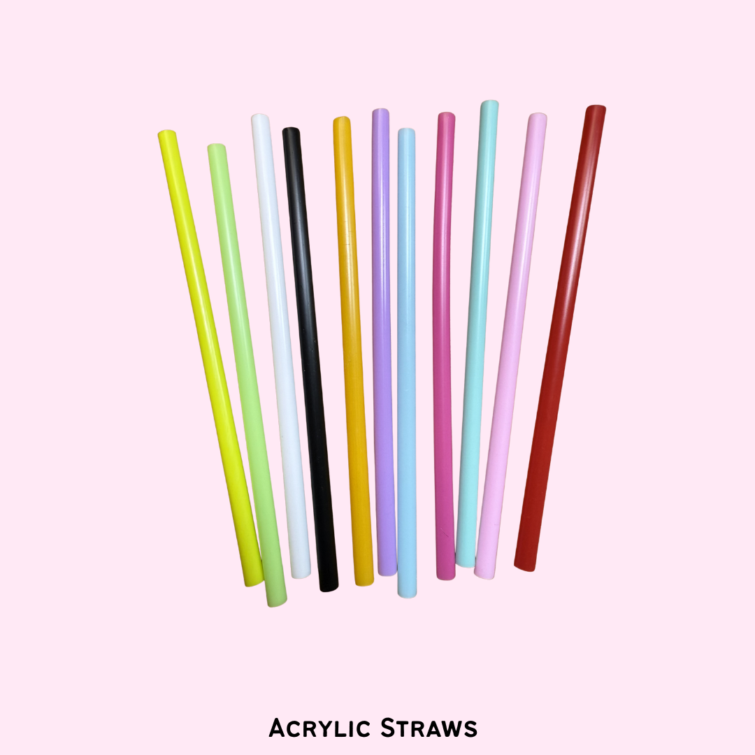 Acrylic Colored Straw – Hello Lovely Customs